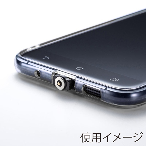 サンワサプライ マグネット着脱式 充電クレードルスタンド PDA-STN28BK 1個（ご注文単位1個）【直送品】