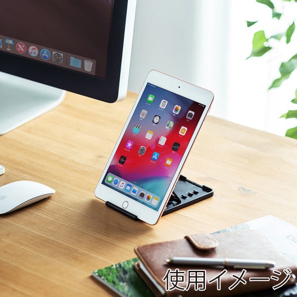 サンワサプライ 折り畳みスマートフォン・タブレットスタンド PDA-STN33BK 1個（ご注文単位1個）【直送品】