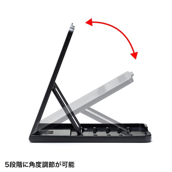 サンワサプライ 折り畳みスマートフォン・タブレットスタンド PDA-STN33BK 1個（ご注文単位1個）【直送品】