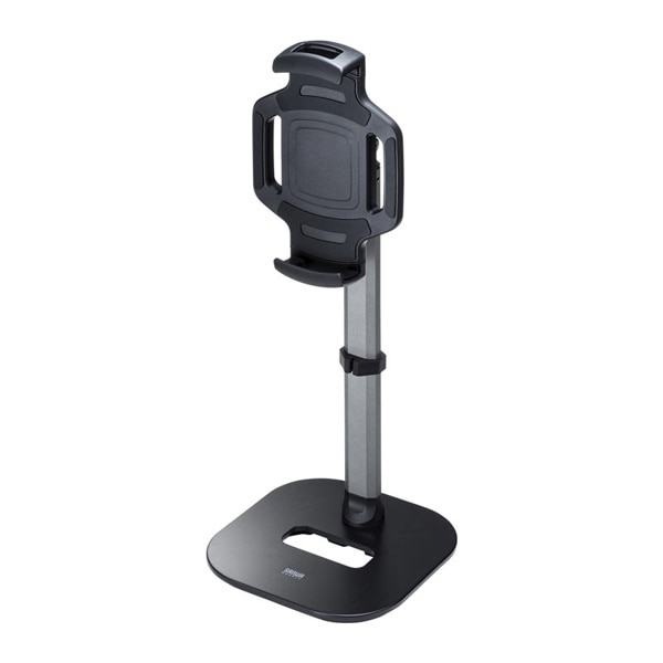 サンワサプライ タブレット用伸縮アームスタンド 高さ調節タイプ PDA-STN39BK 1個(ご注文単位1個)【直送品】