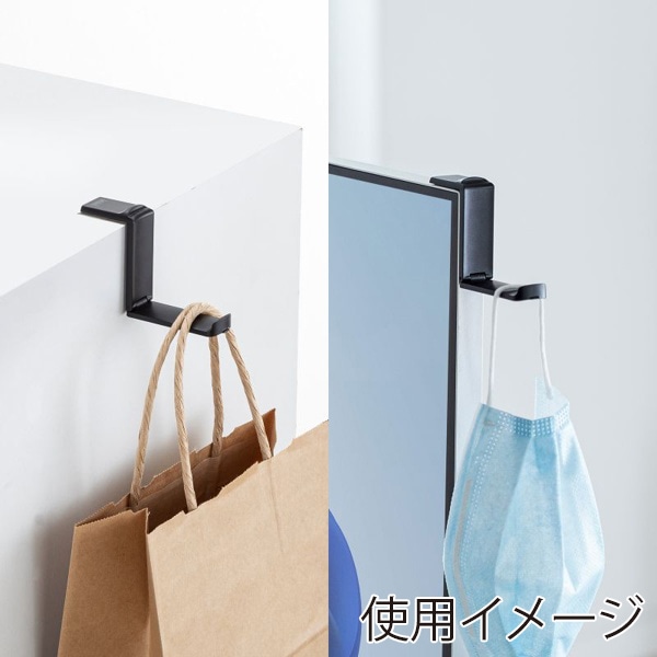 サンワサプライ マルチフック 粘着テープ固定式 PDA-STN70BK 1個(ご注文単位1個)【直送品】