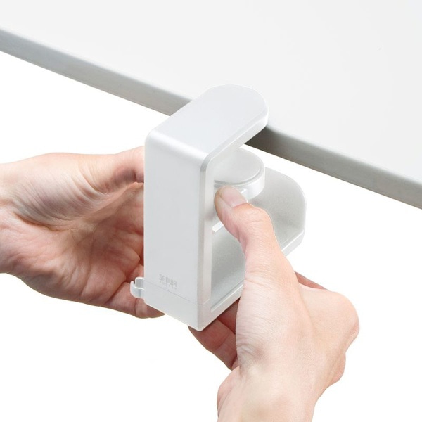 サンワサプライ 回転式ヘッドホンフック ホワイト PDA-STN18W 1個（ご注文単位1個）【直送品】