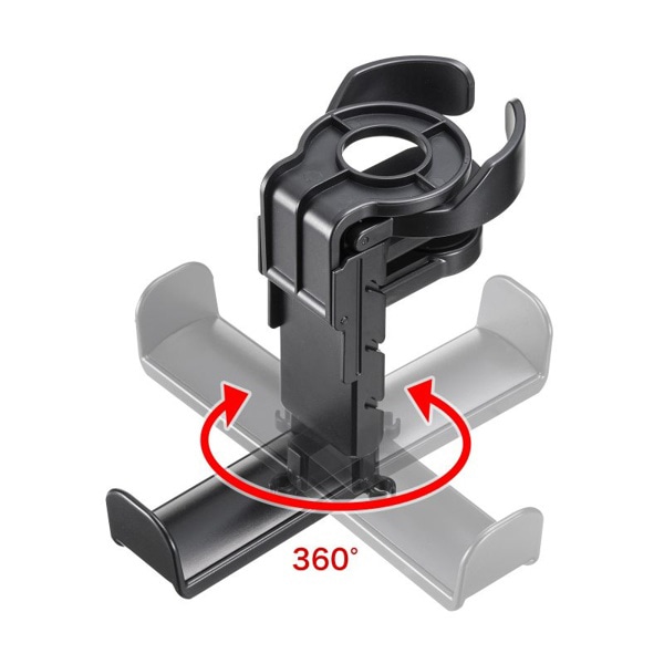 サンワサプライ ドリンクホルダー付ヘッドホンフック PDA-STN71BK 1個（ご注文単位1個）【直送品】