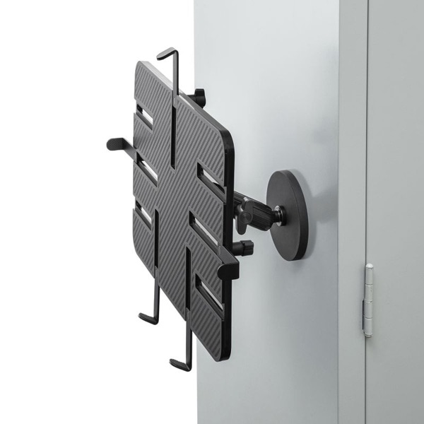 サンワサプライ マグネット取付け式タブレットホルダー 短アーム VEH-TBMG3 1個(ご注文単位1個)【直送品】