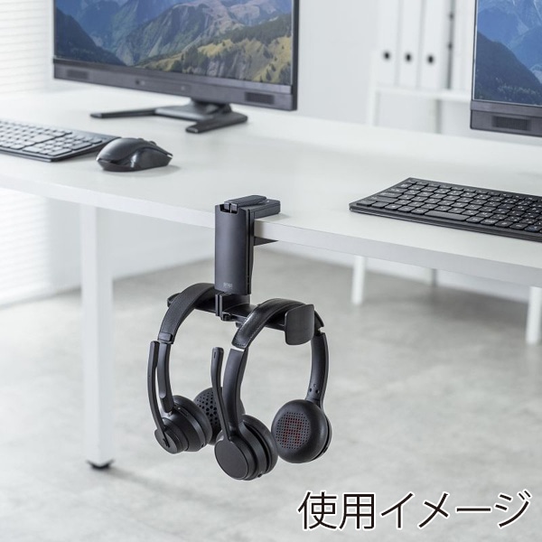 サンワサプライ ヘッドホンフック PDA-STN73BK 1個(ご注文単位1個)【直送品】