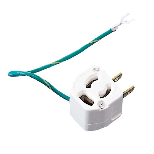 サンワサプライ 3Pプラグ→2PプラグL型変換アダプタ TAP-AD11 1個（ご注文単位1個）【直送品】