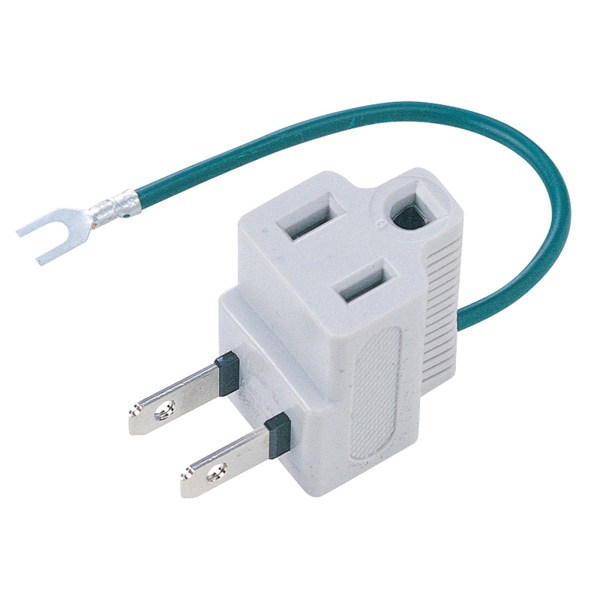 サンワサプライ 3Pプラグ→2PプラグL型変換アダプタ TAP-AD3LT 1個（ご注文単位1個）【直送品】