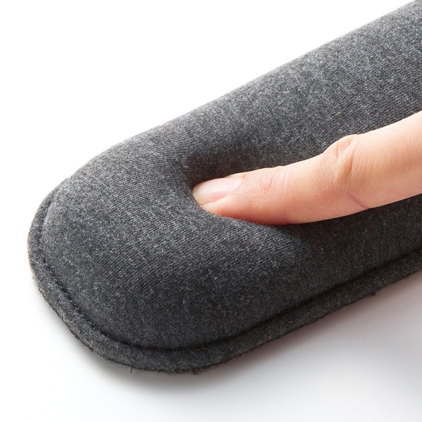 サンワサプライ クッションリストレスト ロングサイズ ダークグレー TOK-ERG5DGY-L 1個(ご注文単位1個)【直送品】