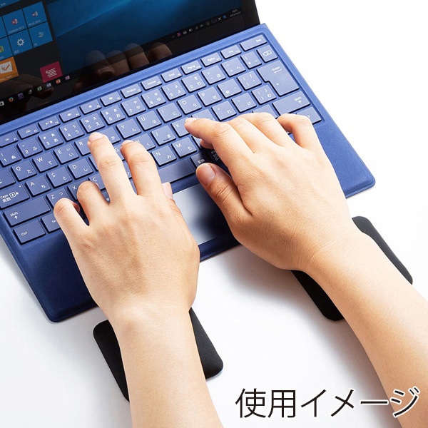 サンワサプライ 薄型リストレスト Sサイズ ブラック 2枚入 TOK-ERG6BK-S 1個(ご注文単位1個)【直送品】