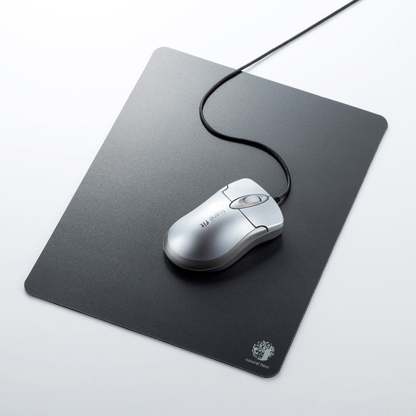 サンワサプライ ベーシックマウスパッド Lサイズ ブラック MPD-OP54BK-L 1個（ご注文単位1個）【直送品】