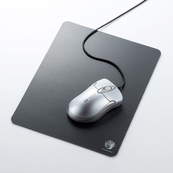 サンワサプライ ベーシックマウスパッド Mサイズ ブラック MPD-OP54BK-M 1個(ご注文単位1個)【直送品】