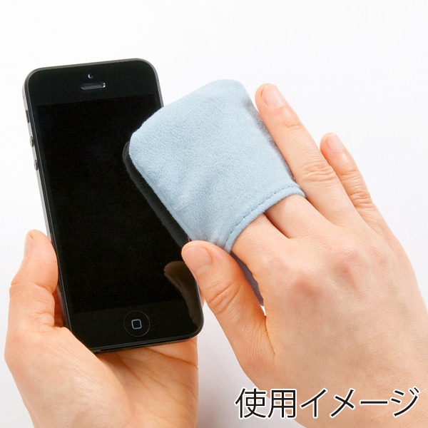 サンワサプライ ディスプレイクリーニングパッド ブルー CD-CC23BL 1個（ご注文単位1個）【直送品】