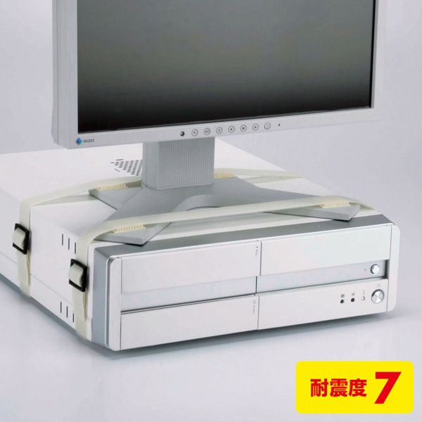 サンワサプライ 耐震ディスプレイベルト QL-04 1個（ご注文単位1個）【直送品】