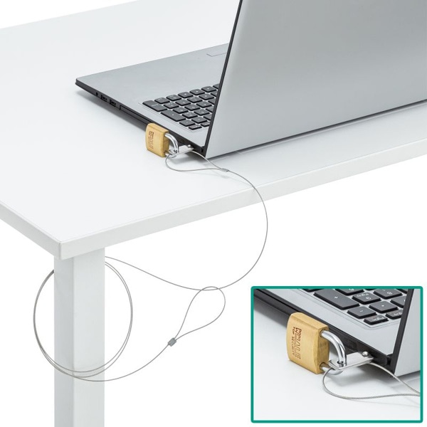 サンワサプライ ノートパソコン セキュリティキット 南京錠 SL-06K 1個（ご注文単位1個）【直送品】
