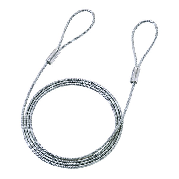サンワサプライ eセキュリティ ワイヤー 長さ1.5m 直径3.5mm SLE-1W 1個（ご注文単位1個）【直送品】