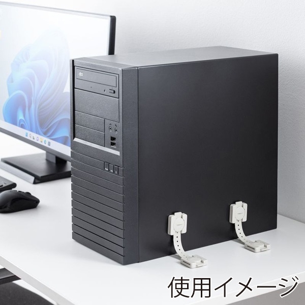 サンワサプライ 耐震用ストッパー 2本入 QL-54 1個（ご注文単位1個）【直送品】