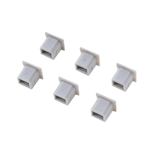 サンワサプライ USBコネクタキャップ Bコネクタ用 6個入 TK-UCAP3 1個（ご注文単位1個）【直送品】