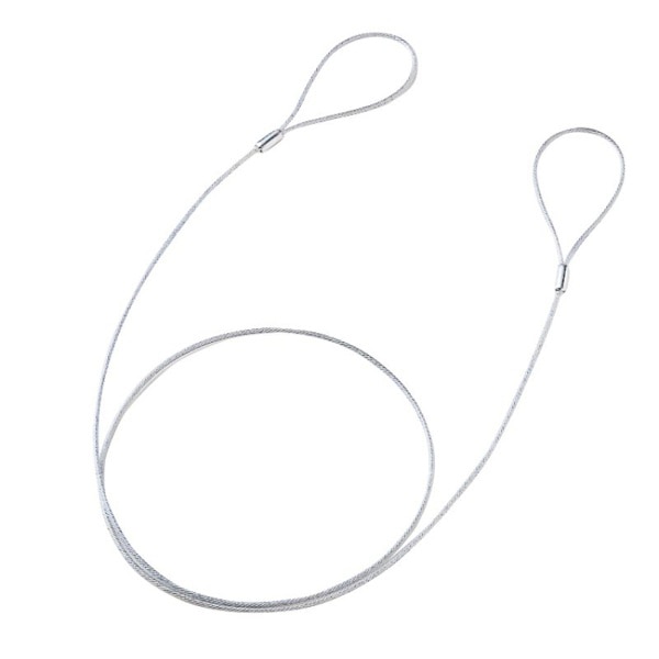 サンワサプライ eセキュリティ ワイヤー 長さ1m 直径2.2mm SLE-11W-1 1個（ご注文単位1個）【直送品】