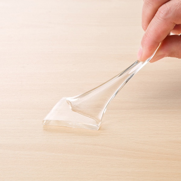 サンワサプライ 透明両面粘着ゴム 大 4枚入 QL-74CL 1個（ご注文単位1個）【直送品】