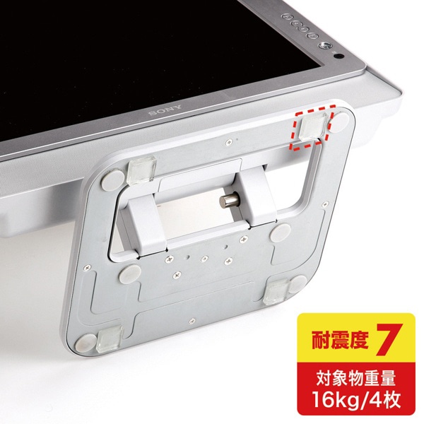 サンワサプライ 透明両面粘着ゴム 小 4枚入 QL-76CL 1個(ご注文単位1個)【直送品】