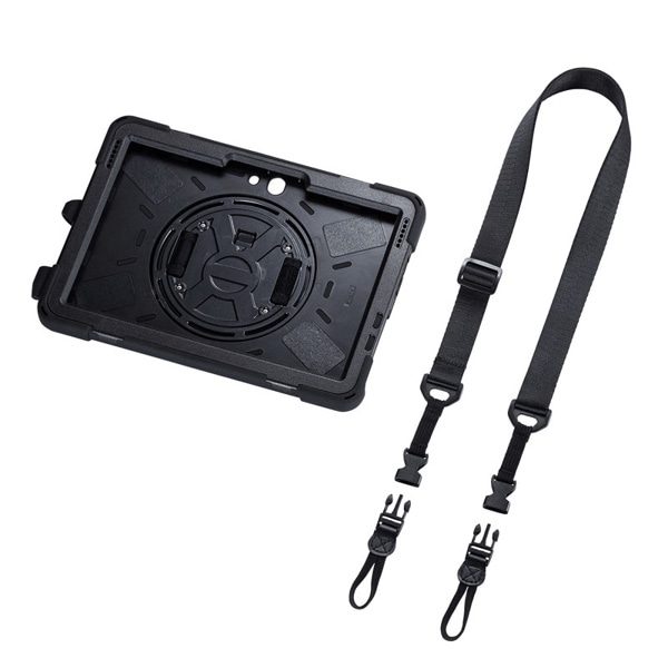 サンワサプライ Surface Go1～4用耐衝撃ケース ハンドル・スタンド付き ブラック PDA-SF7BK 1個（ご注文単位1個）【直送品】