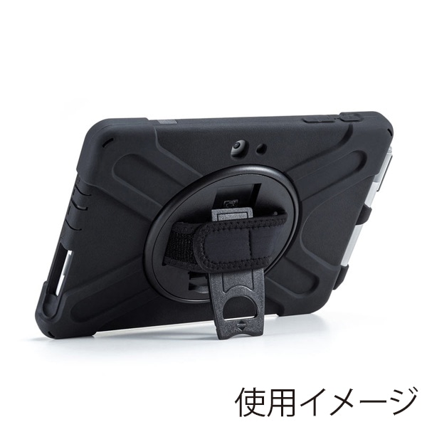サンワサプライ Surface Go1～4用耐衝撃ケース ハンドル・スタンド付き ブラック PDA-SF7BK 1個（ご注文単位1個）【直送品】