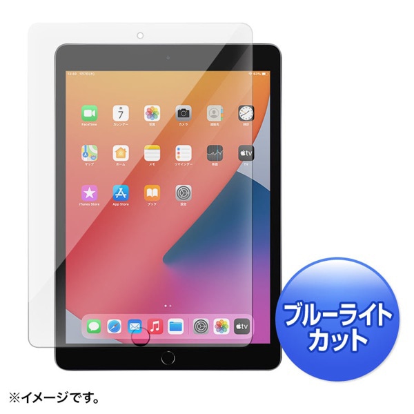 サンワサプライ 液晶保護フィルム iPad用 強化ガラス 10.2インチ LCD-IPAD102GBC 1個(ご注文単位1個)【直送品】