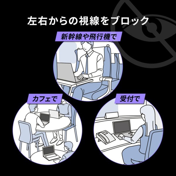 サンワサプライ 16インチワイド対応プライバシーフィルター CRT-PFNG160W 1個（ご注文単位1個）【直送品】