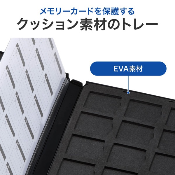 サンワサプライ メモリーカード管理ケース 両面収納タイプ FC-MMC21SD 1個（ご注文単位1個）【直送品】