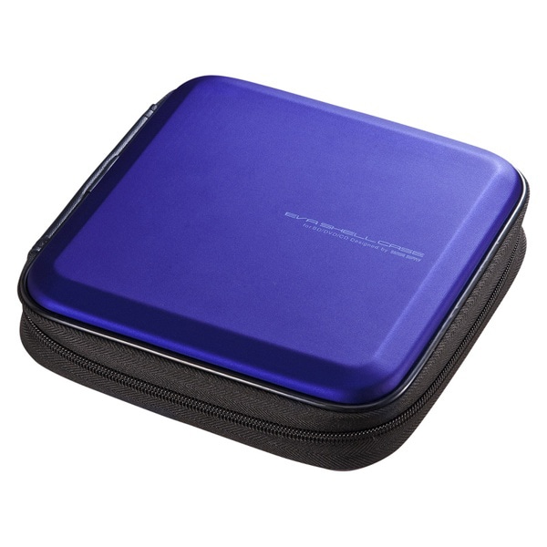 サンワサプライ ブルーレイディスク対応 セミハードケース 24枚収納 ブルー FCD-WLBD24BL 1個（ご注文単位1個）【直送品】