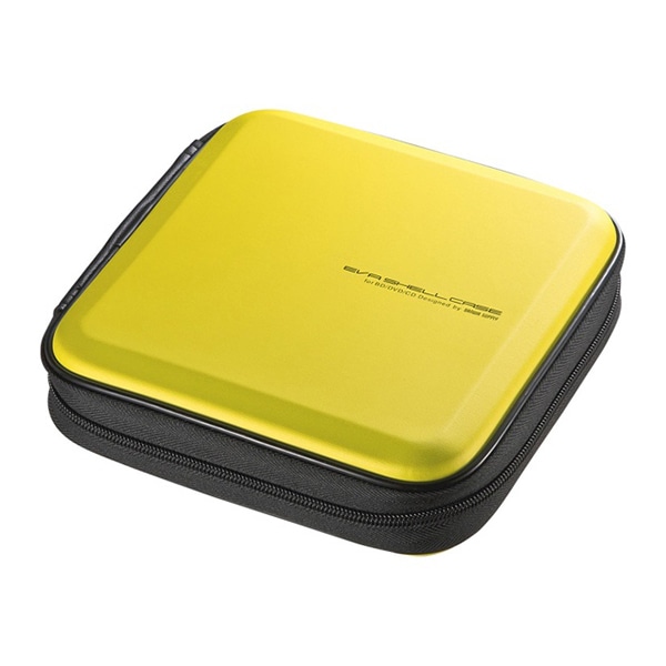 サンワサプライ ブルーレイディスク対応 セミハードケース 24枚収納 イエロー FCD-WLBD24Y 1個（ご注文単位1個）【直送品】