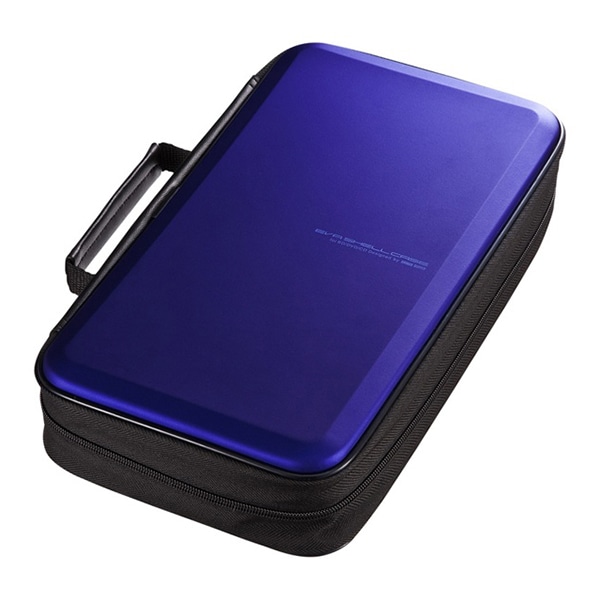 サンワサプライ ブルーレイディスク対応 セミハードケース 104枚収納 ブルー FCD-WLBD104BL 1個（ご注文単位1個）【直送品】