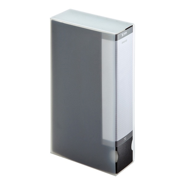 サンワサプライ DVD・CDファイルケース 72枚収納 ブラック FCD-FL72BK 1個（ご注文単位1個）【直送品】