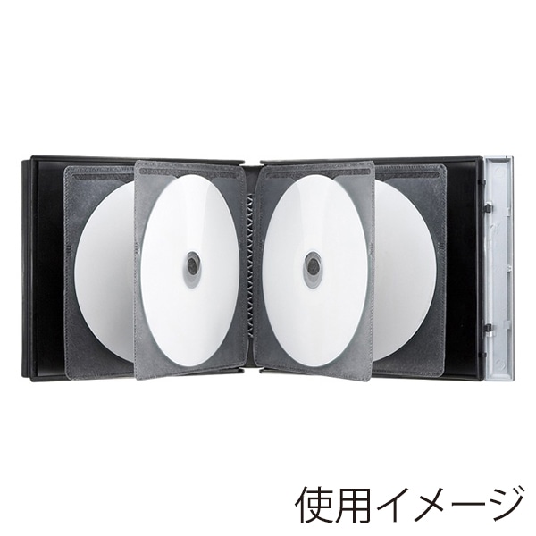 サンワサプライ ブルーレイディスク対応 ポータブルハードケース 8枚収納 ブラック FCD-JKBD8BK 1個（ご注文単位1個）【直送品】