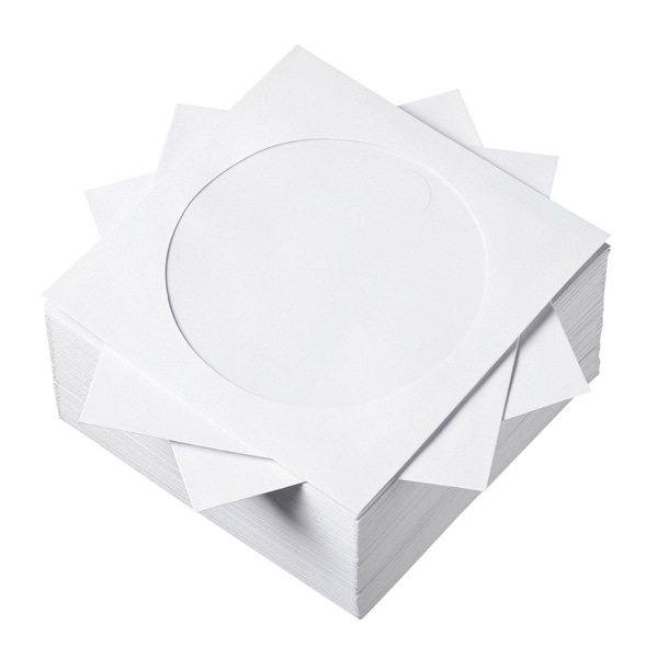 サンワサプライ DVD・CDペーパースリーブケース 100枚入 FCD-PS100WN 1個（ご注文単位1個）【直送品】