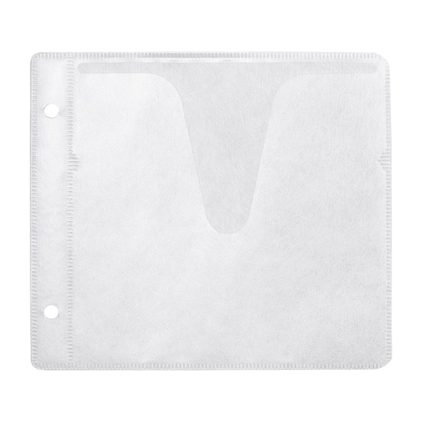 サンワサプライ ブルーレイディスク対応不織布ケース リング穴付き ホワイト 50枚入 FCD-FRBD50W 1個(ご注文単位1個)【直送品】