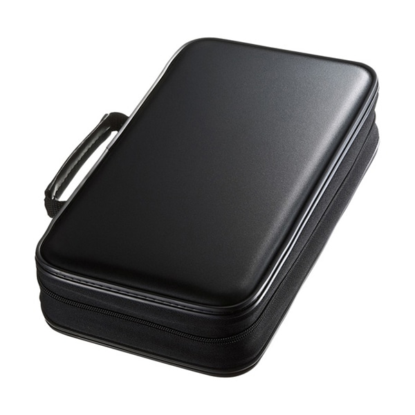 サンワサプライ DVD・CDセミハードケース 96枚収納 ブラック FCD-WL96BK 1個（ご注文単位1個）【直送品】
