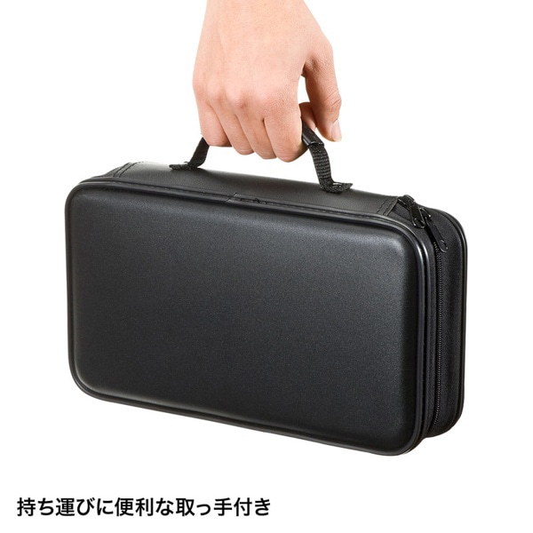 サンワサプライ DVD・CDセミハードケース 96枚収納 ブラック FCD-WL96BK 1個（ご注文単位1個）【直送品】