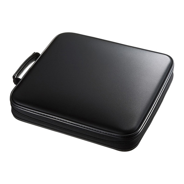 サンワサプライ DVD・CDセミハードケース 160枚収納 ブラック FCD-WL160BK 1個（ご注文単位1個）【直送品】