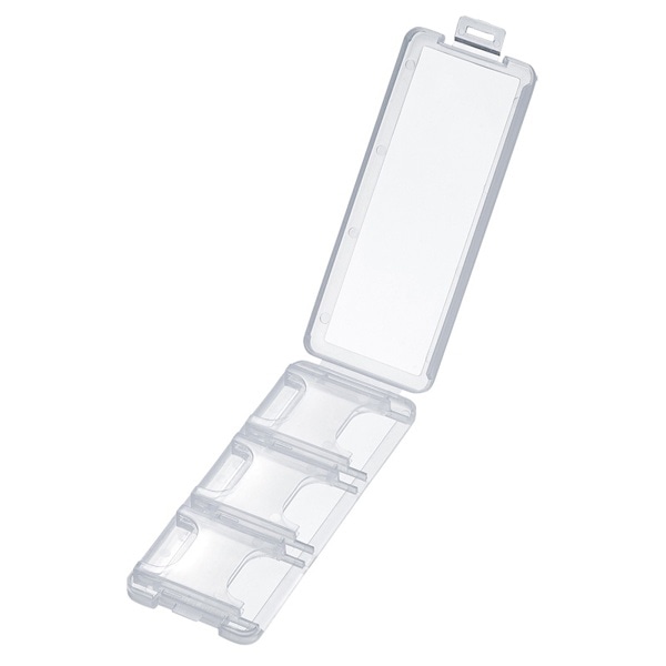 サンワサプライ SDカードケース 6枚収納 クリア FC-MMC23SDCL 1個（ご注文単位1個）【直送品】