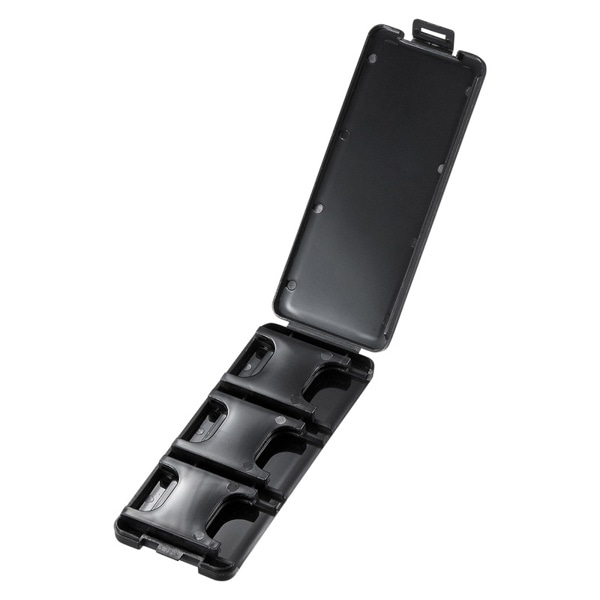 サンワサプライ SDカードケース 6枚収納 ブラック FC-MMC23SDBK 1個（ご注文単位1個）【直送品】