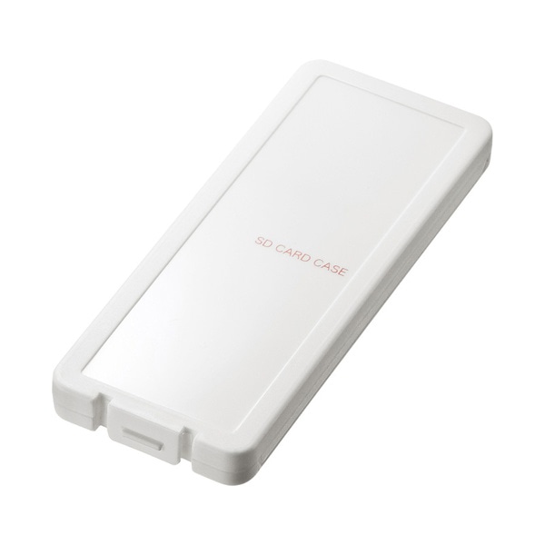 サンワサプライ SDカードケース 6枚収納 ホワイト FC-MMC23SDW 1個（ご注文単位1個）【直送品】
