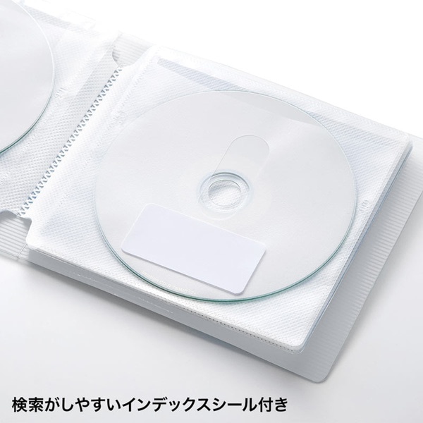 サンワサプライ DVD・CDファイルケース 12枚収納 クリア FCD-FL12CL 1個（ご注文単位1個）【直送品】