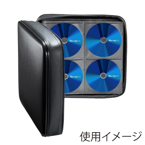 サンワサプライ ブルーレイディスク対応 セミハードケース 320枚収納 ブラック FCD-WLBD320BK 1個（ご注文単位1個）【直送品】
