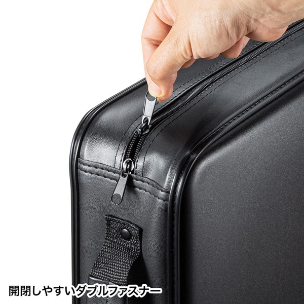 サンワサプライ ブルーレイディスク対応 セミハードケース 320枚収納 ブラック FCD-WLBD320BK 1個（ご注文単位1個）【直送品】