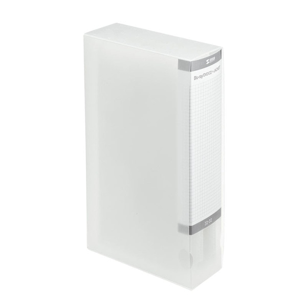 サンワサプライ ディスクファイルケース CDジャケット収納 32枚収納 クリア FCD-FLBD32BCL 1個（ご注文単位1個）【直送品】