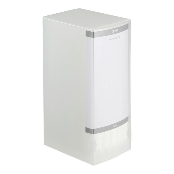 サンワサプライ ブルーレイディスク対応ファイルケース 128枚収納 クリア FCD-FLBD128CL 1個（ご注文単位1個）【直送品】