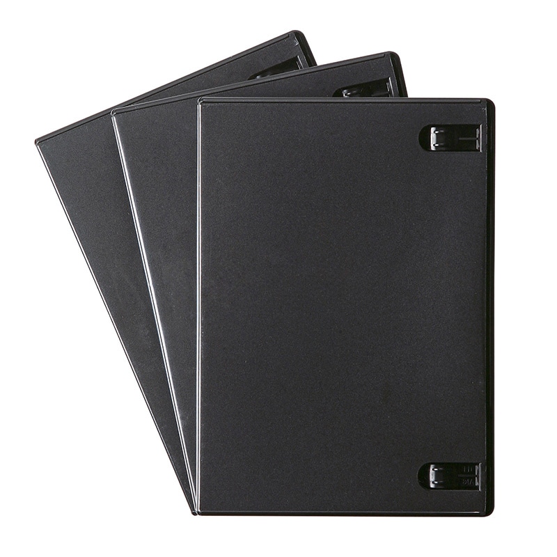 サンワサプライ DVDトールケース　3枚セット  DVD-TN1-03BKN　ブラック 1個（ご注文単位1個）【直送品】