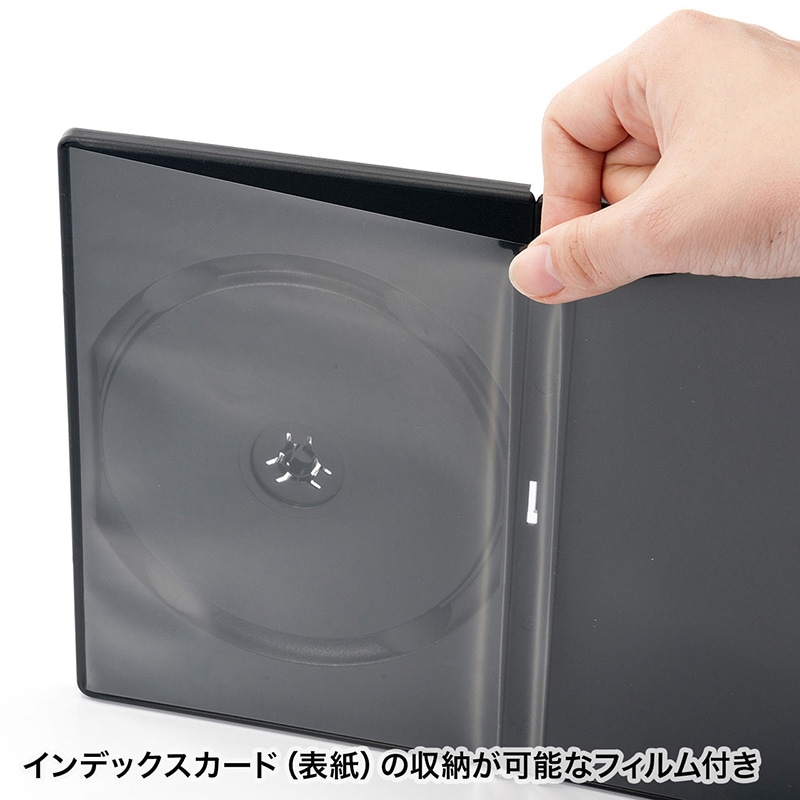 サンワサプライ DVDトールケース 30枚セット DVD-TN1-30BKN ブラック 1