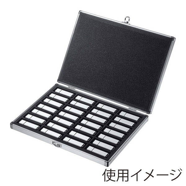 サンワサプライ USBフラッシュメモリケース 28本収納 FC-UFD2N 1個（ご注文単位1個）【直送品】